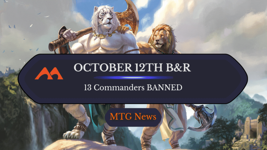 October 12th Banned and Restricted Announcement