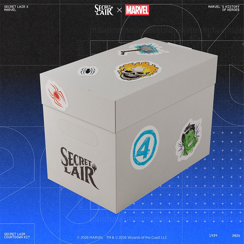 Secret Lair Marvel's History of Heroes Countdown Kit