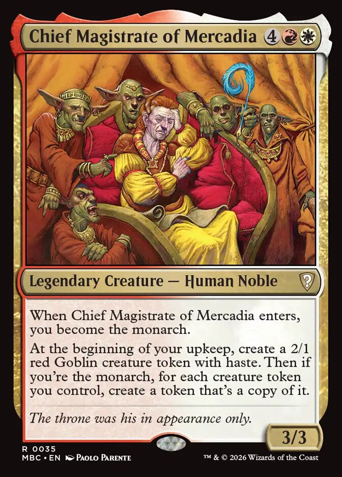 Chief Magistrate of Mercadia
