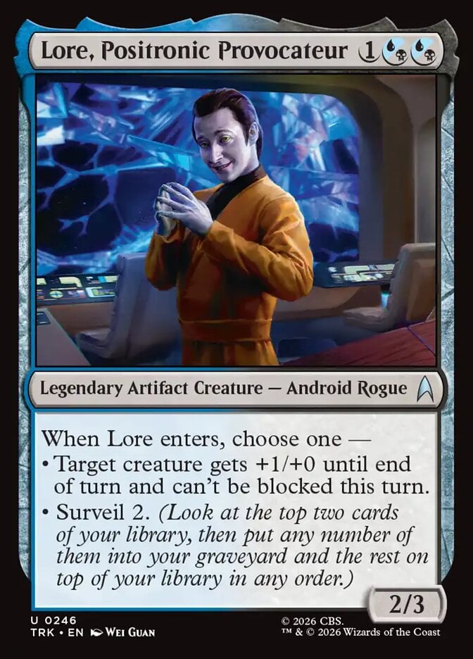 Lore, Positronic Provocateur