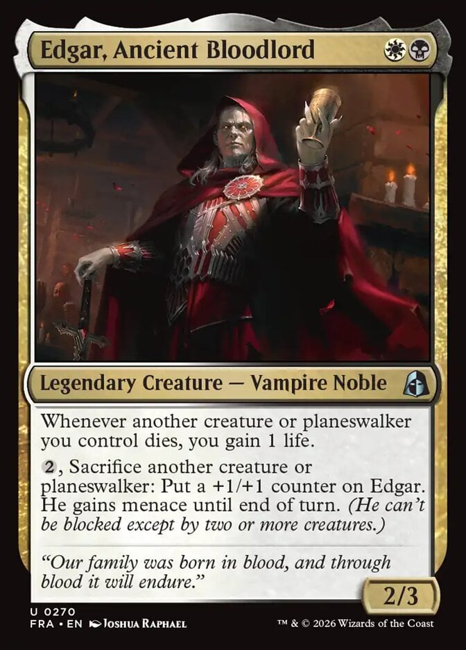 Edgar, Ancient Bloodlord