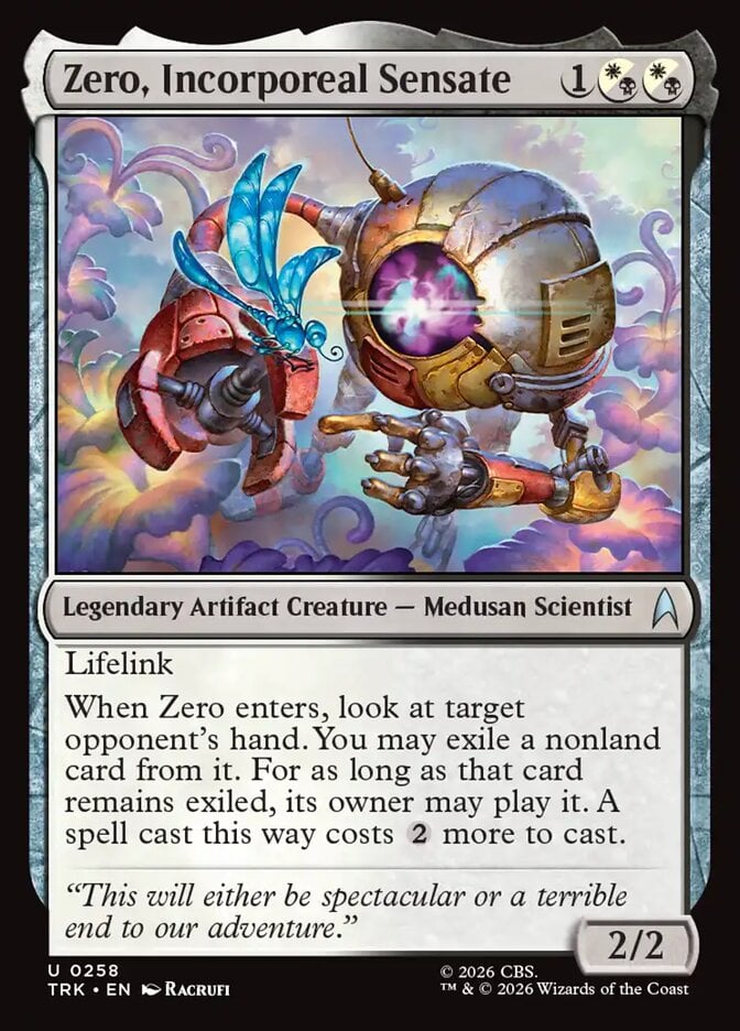Zero, Incorporeal Sensate