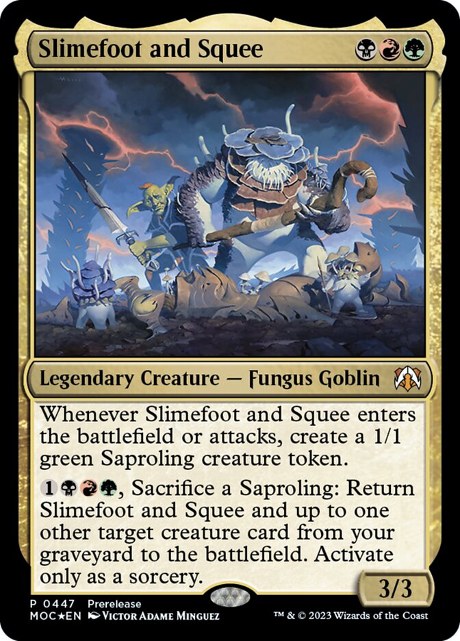 thumbnail image 2 of MTG Slimefoot, The Stowaway Commander Deck - 100 Card EDH Fungus Tribal With Rares 2 of 5