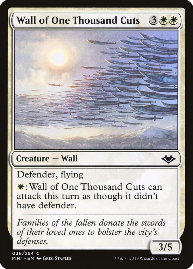 Wall of One Thousand Cuts